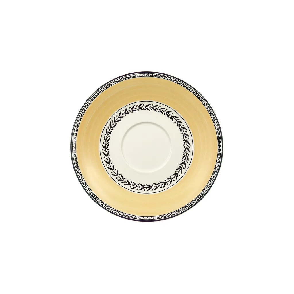 Villeroy & Boch Audun Espresso Cup Saucer – Ø14 cm, Premium Porcelain Villeroy & Boch Audun Espresso Cup Saucer, Ø14 cm, multicoloured engraving motif, premium porcelain