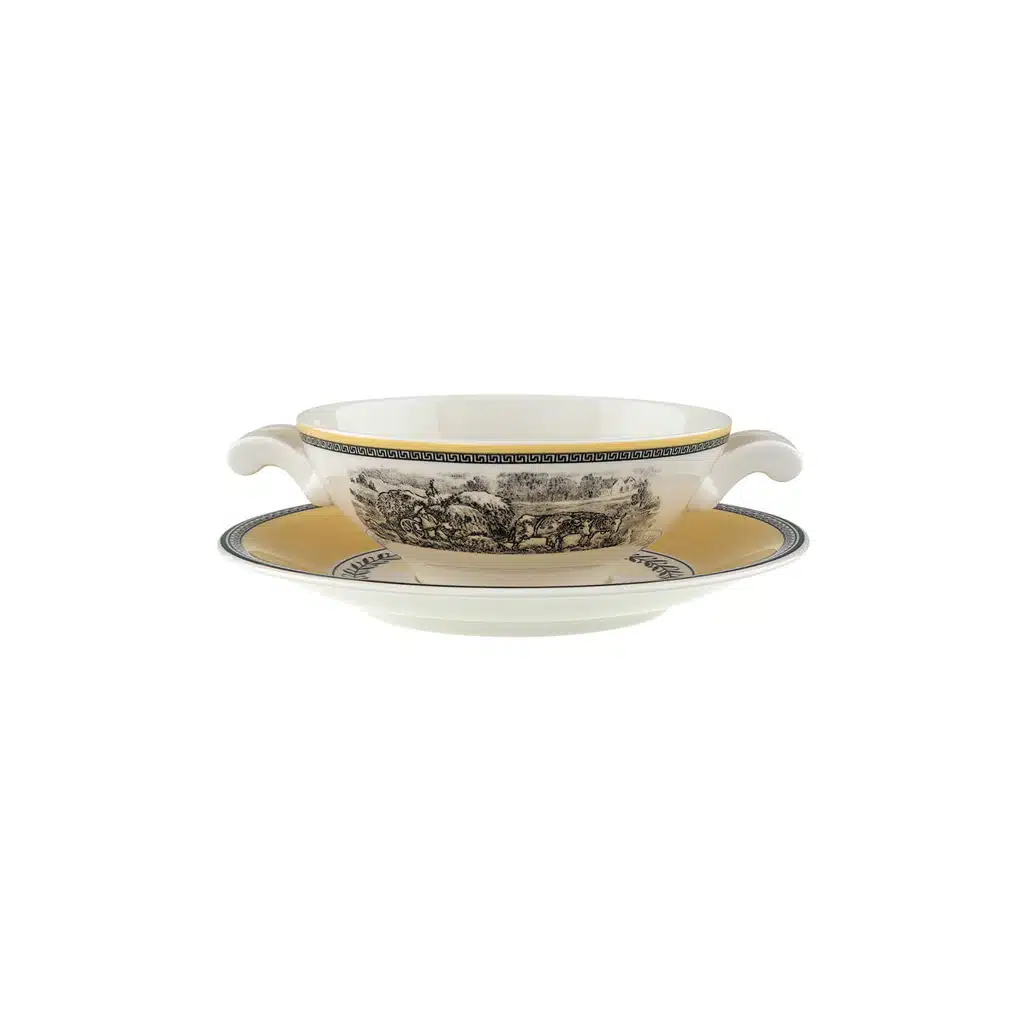 Villeroy & Boch Audun Saucer Soup Cup 18 cm Luxury Premium Porcelain
