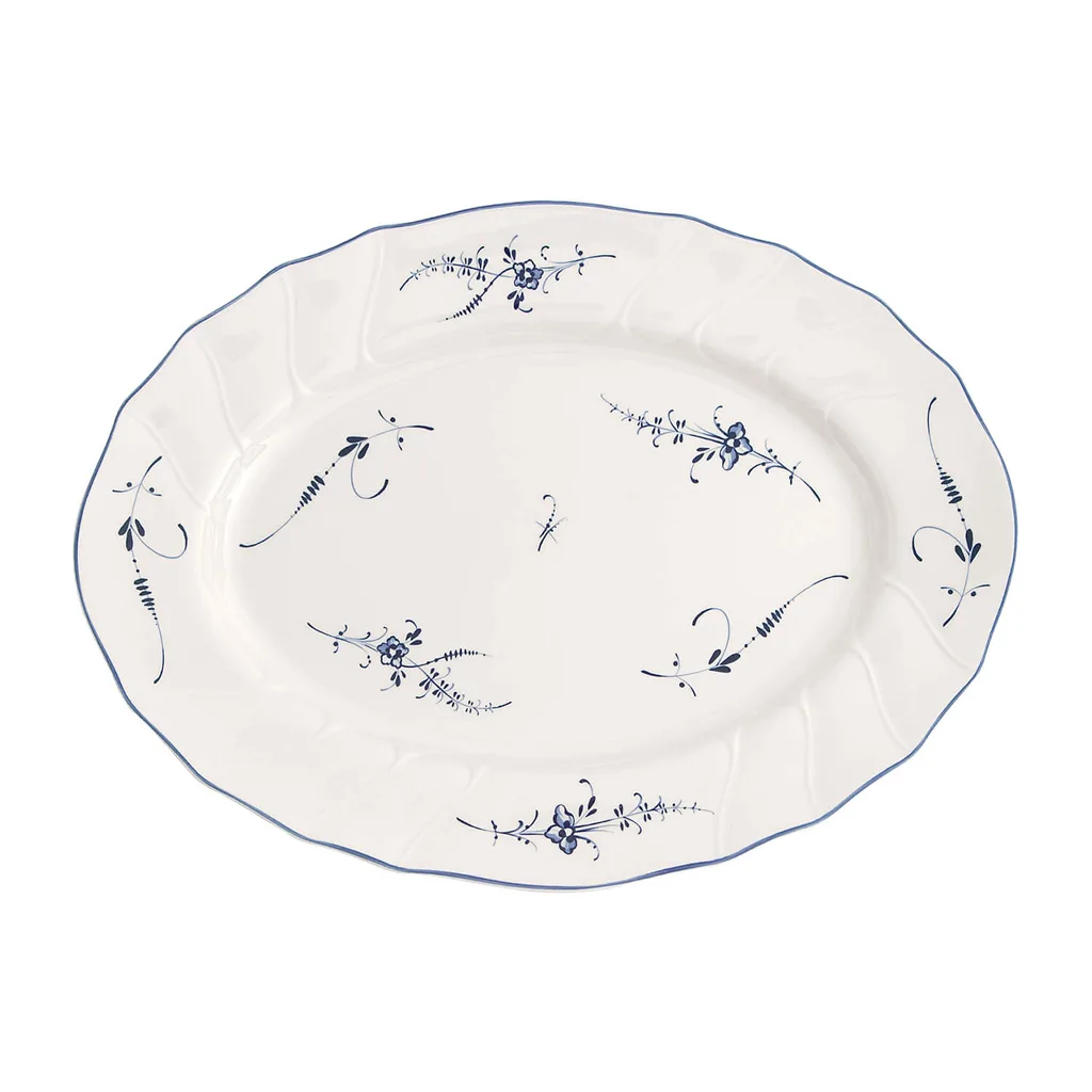 Villeroy & Boch Vieux Luxembourg Serving Platter – Premium Porcelain Oval Dish 35 cm Villeroy & Boch Vieux Luxembourg oval serving platter 35.1 x 26.3 cm in premium porcelain