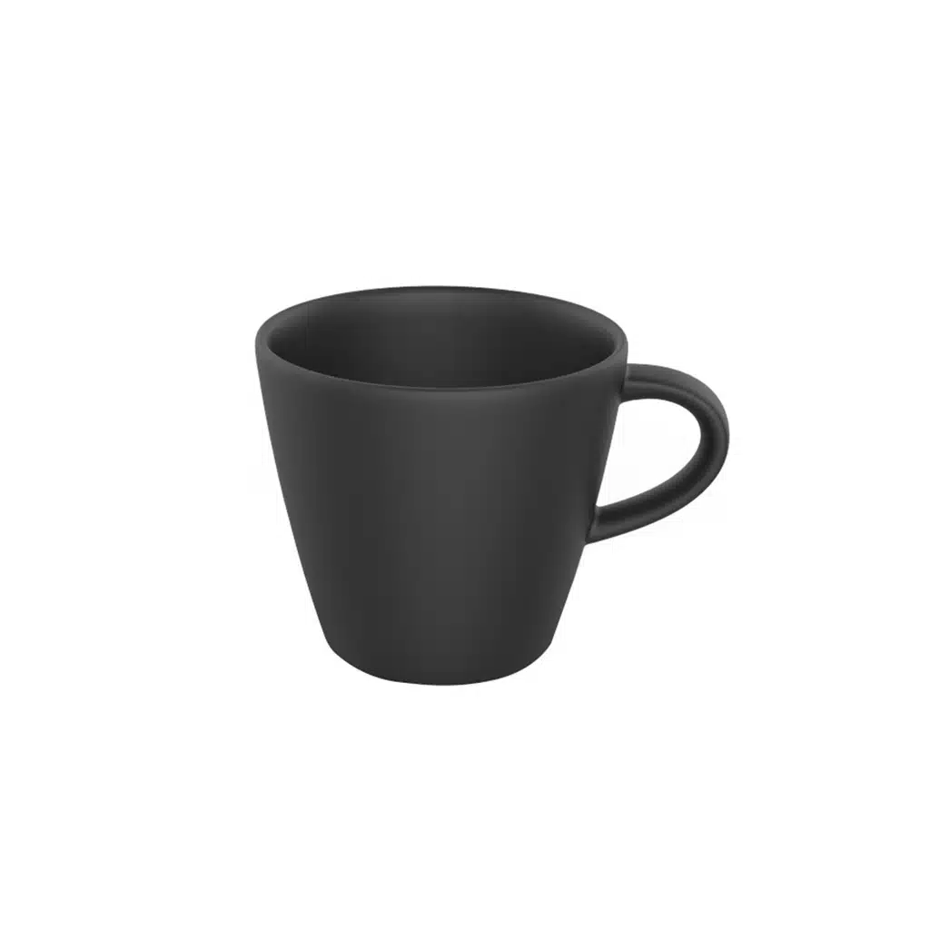 Villeroy & Boch Manufacture Rock black coffee cup 160ml premium porcelain slate finish