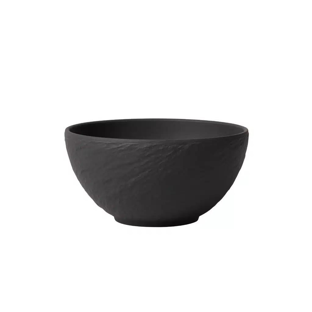 Villeroy & Boch Manufacture Rock black cereal bowl 430ml premium porcelain slate finish