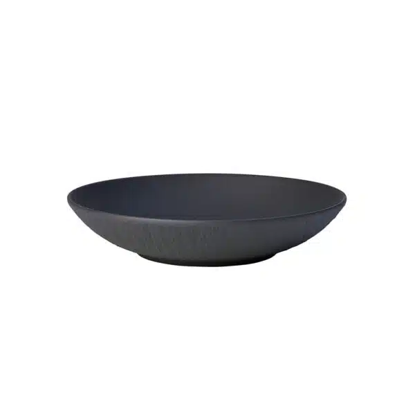 Villeroy & Boch Manufacture Rock black side bowl 23.5cm 430ml premium porcelain slate finish