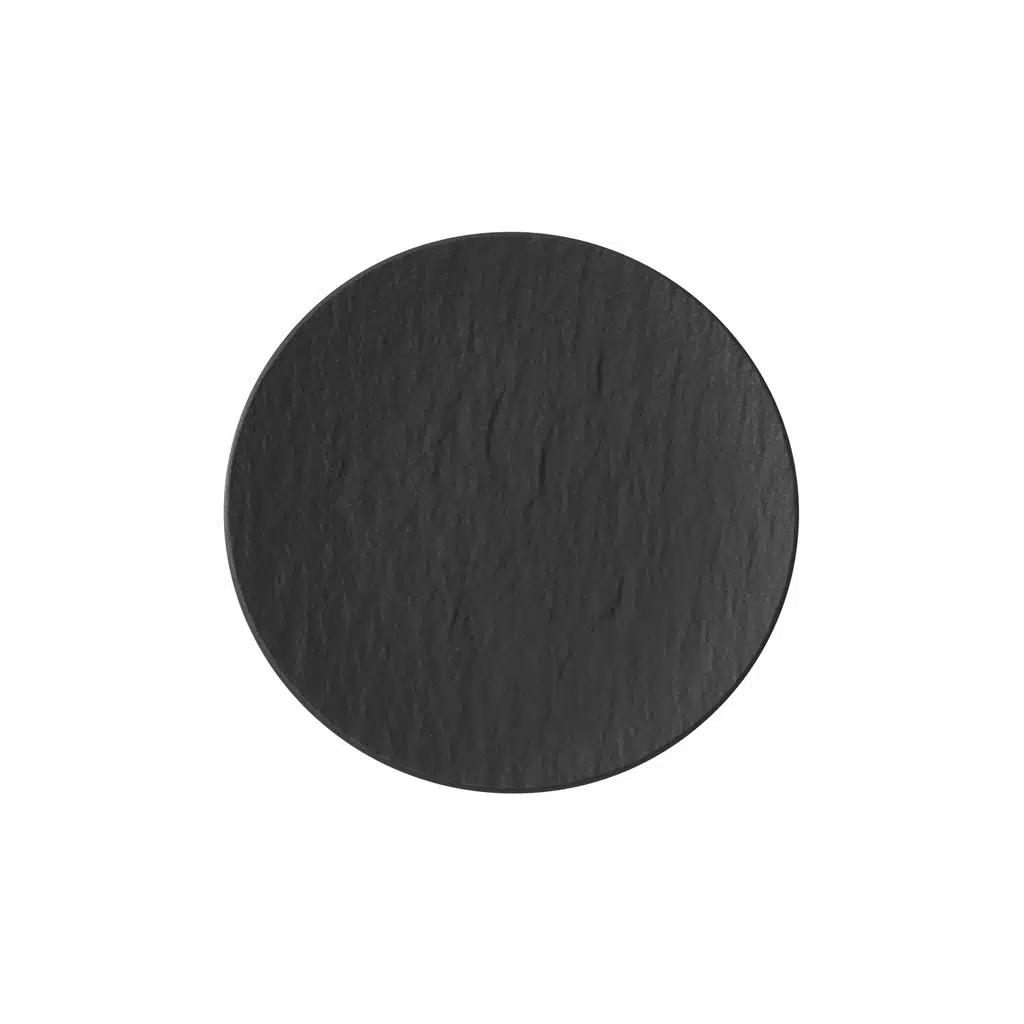 Villeroy & Boch Manufacture Rock black bread plate 15.5cm premium porcelain slate finish
