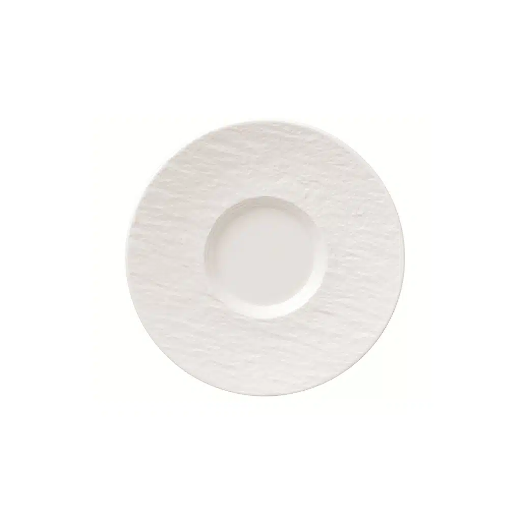 Villeroy & Boch Manufacture Rock white coffee cup saucer 15.4cm premium porcelain slate finish