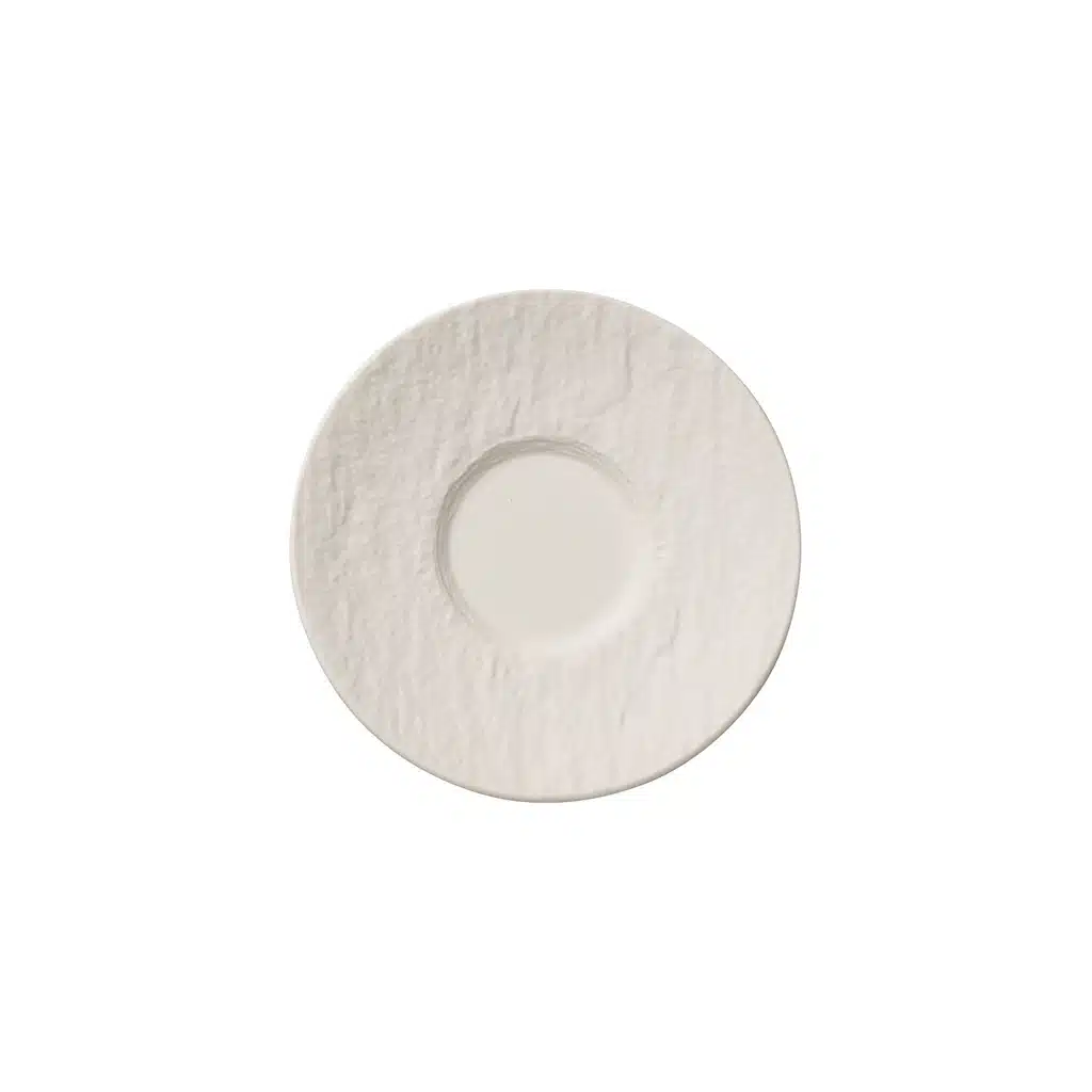 Villeroy & Boch Manufacture Rock white espresso cup saucer 12.1cm premium porcelain slate finish