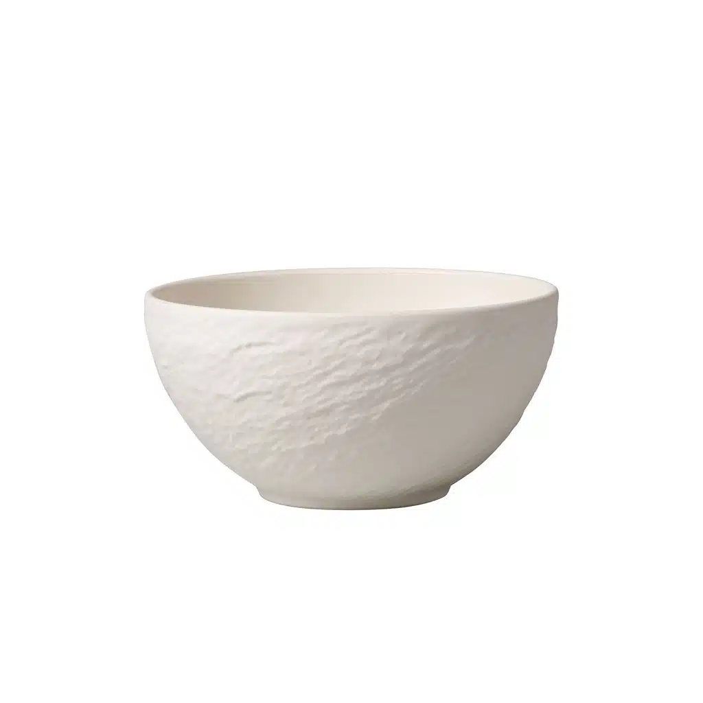 Villeroy & Boch Manufacture Rock white cereal bowl 14cm 430ml premium porcelain slate finish