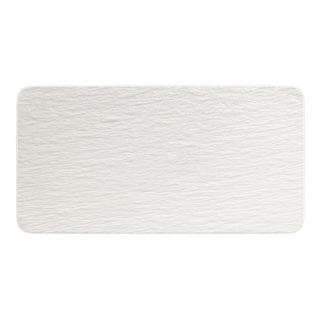 Villeroy & Boch Manufacture Rock white serving platter 35cm premium porcelain slate finish