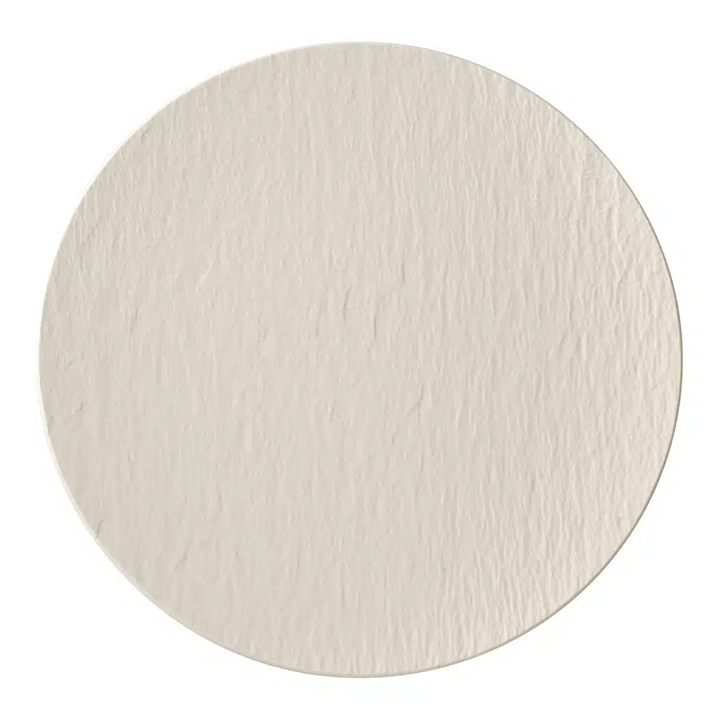 Villeroy & Boch Manufacture Rock white gourmet plate 31.7cm premium porcelain slate finish