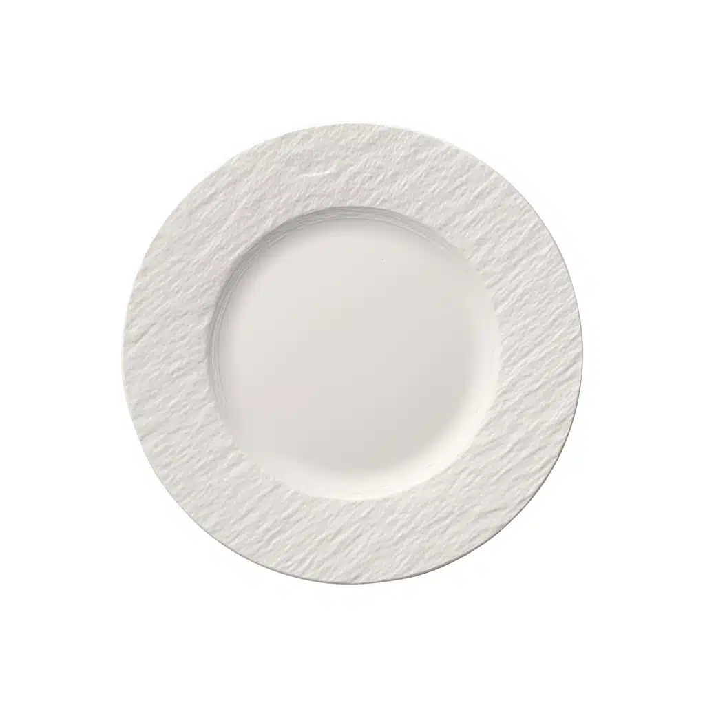 Villeroy & Boch Manufacture Rock white breakfast dessert plate 21.7cm premium porcelain slate finish