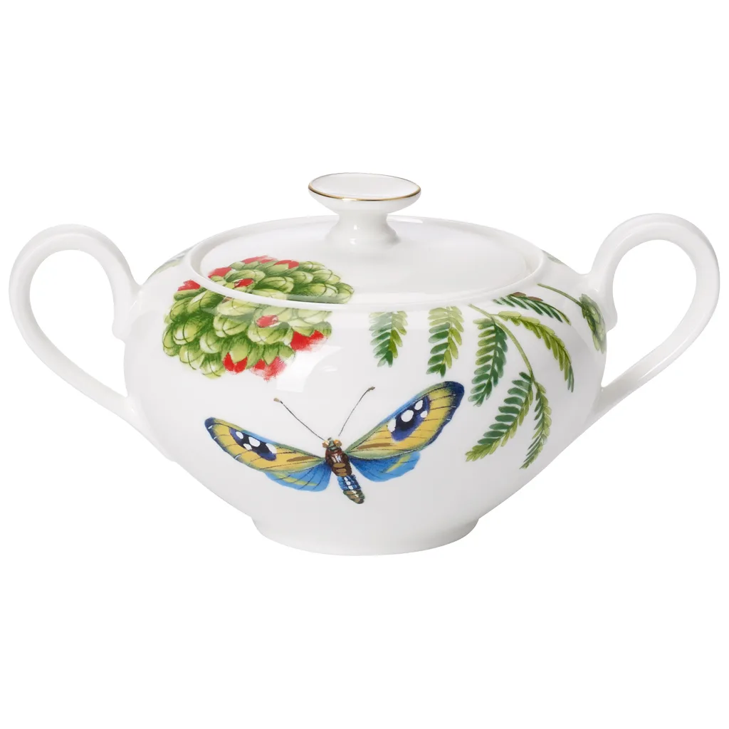 Villeroy & Boch Amazonia Sugar Bowl – 290 ml luxury multicoloured porcelain with rainforest design