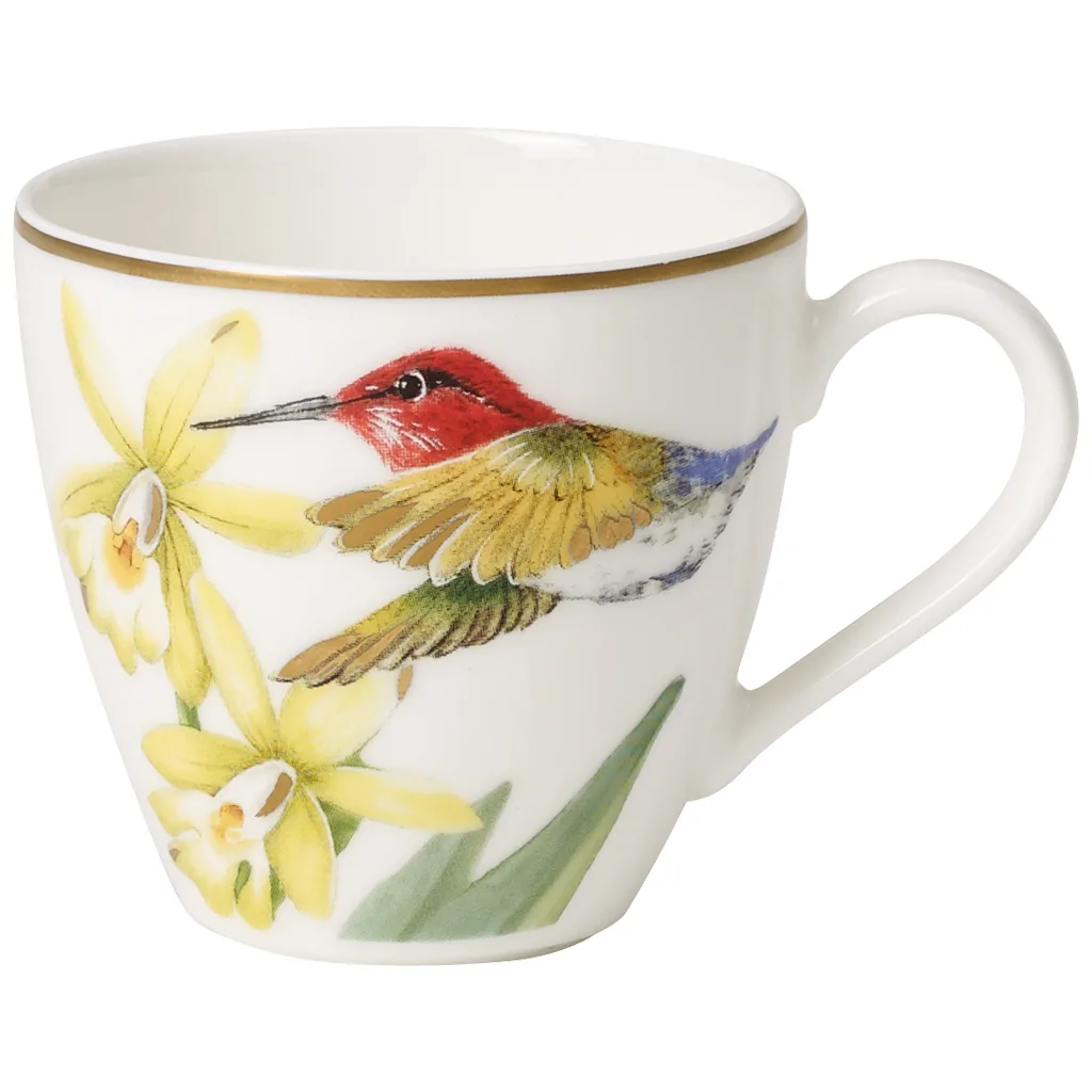 Villeroy & Boch Amazonia Espresso Cup – 60 ml, Premium Bone Porcelain Villeroy & Boch Amazonia Espresso Cup, multicoloured rainforest design, premium bone porcelain, 60 ml