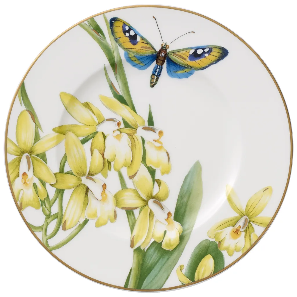 Villeroy & Boch Amazonia Bread Plate – Ø16.4 cm, Premium Bone Porcelain Villeroy & Boch Amazonia Bread Plate, multicoloured rainforest motif, premium bone porcelain, Ø16.4 cm