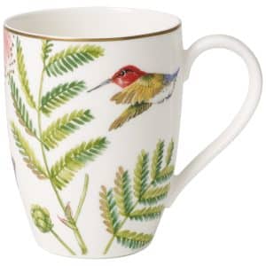 Villeroy & Boch Amazonia Mug, multicoloured rainforest motif, premium bone porcelain, 300 ml