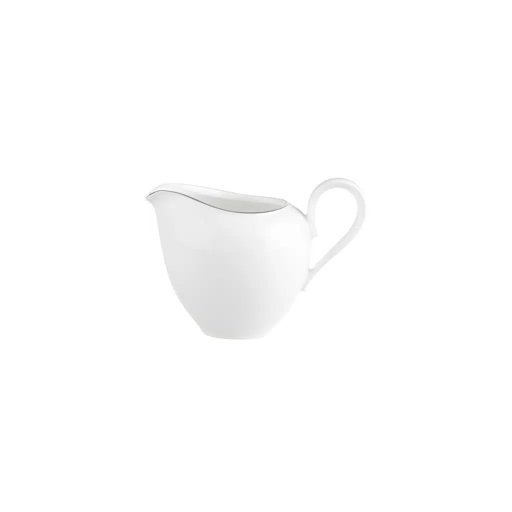 Villeroy & Boch Signature Anmut white milk jug 180ml bone porcelain
