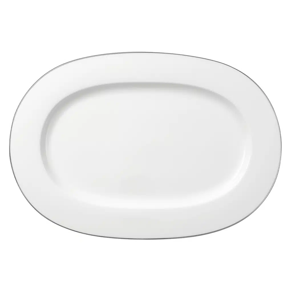 Villeroy & Boch Anmut oval serving platter - white premium bone porcelain