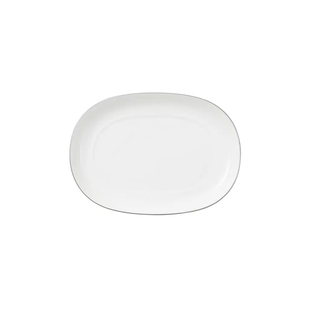 Villeroy & Boch Anmut gravy boat saucer - white premium bone porcelain