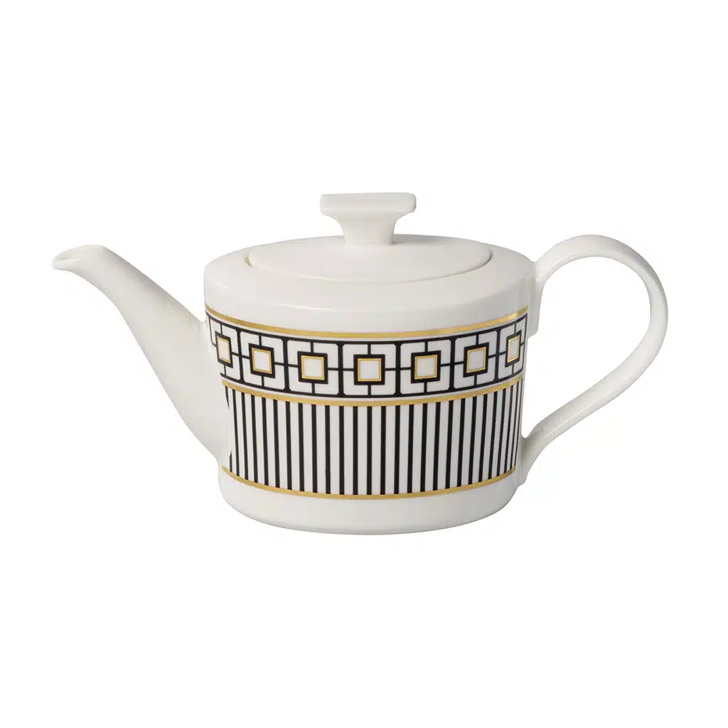 Villeroy & Boch MetroChic Teapot Multicoloured – Luxury 1.2 L Premium Bone Porcelain