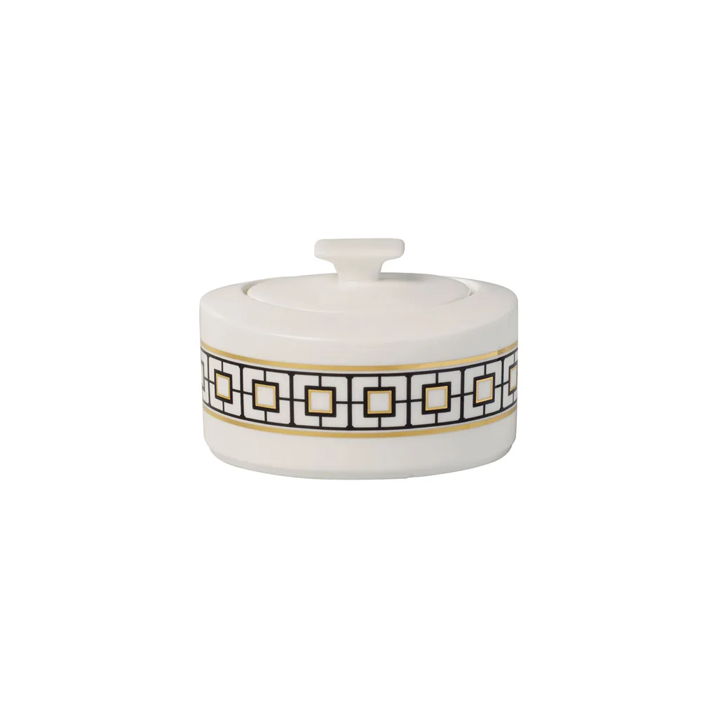 Villeroy & Boch MetroChic Sugar Bowl – Premium Bone Porcelain Villeroy & Boch MetroChic Sugar Bowl Multicoloured, 290 ml – Luxury Premium Bone Porcelain