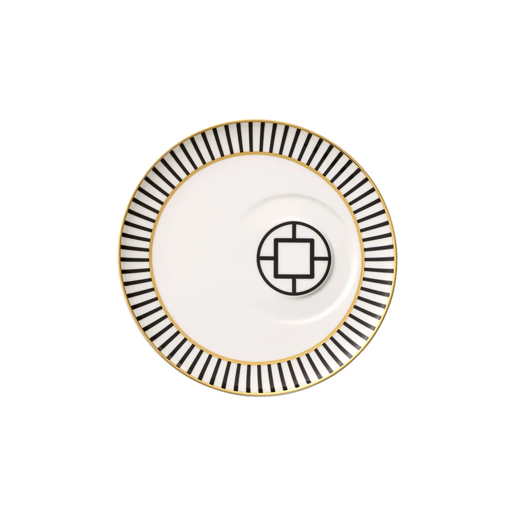 Villeroy & Boch MetroChic Coffee Cup Saucer – Ø18.5 cm Premium Bone Porcelain Villeroy & Boch MetroChic coffee cup saucer multicoloured 18.5 cm premium bone porcelain