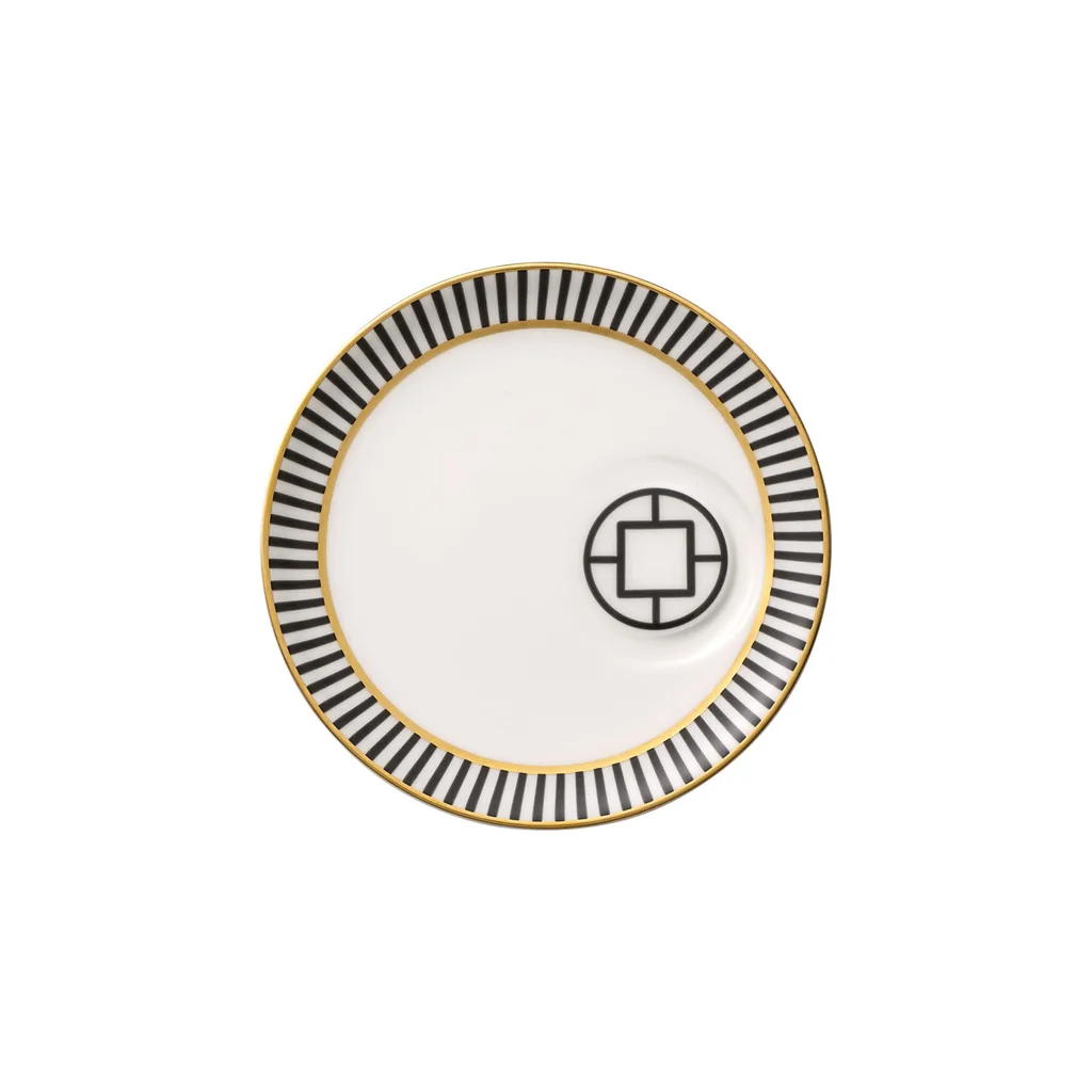 Villeroy & Boch MetroChic Espresso Cup Saucer – Ø14.2 cm Premium Bone Porcelain Villeroy & Boch MetroChic espresso cup saucer multicoloured Ø14.2 cm premium bone porcelain