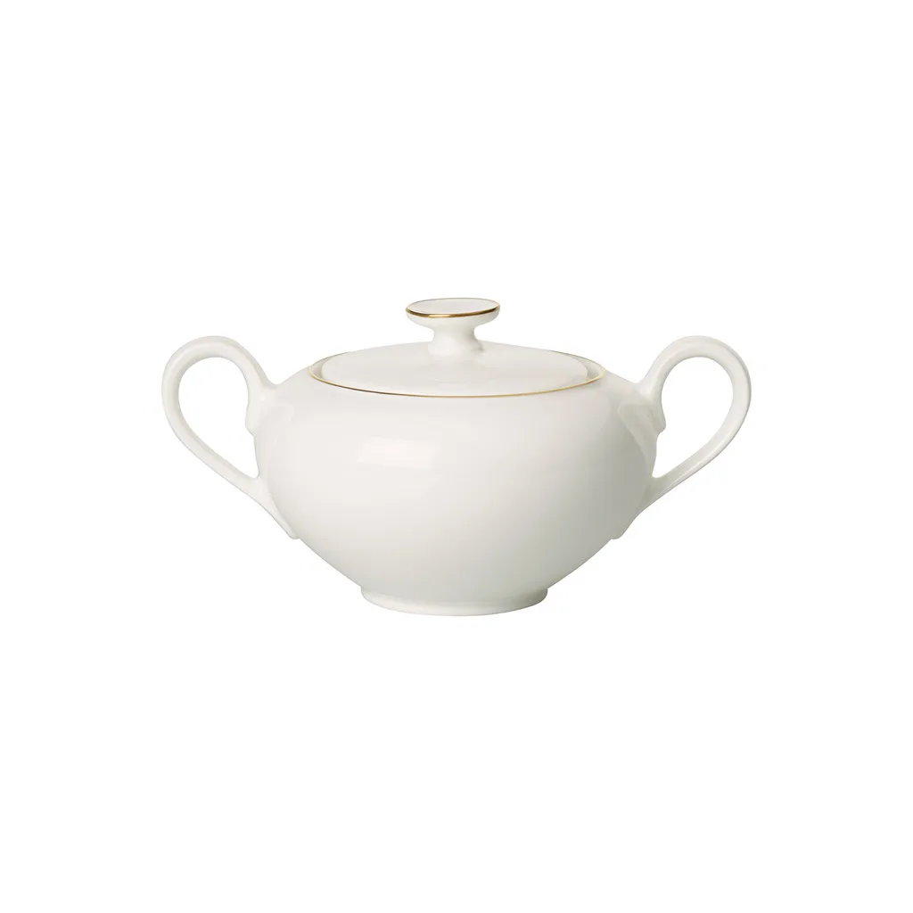 Villeroy & Boch Anmut Sugar Bowl – 290 ml Luxury Bone Porcelain Villeroy & Boch Anmut Sugar Bowl White 290 ml Premium Bone Porcelain