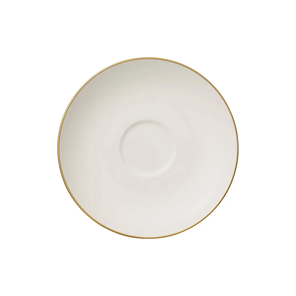 Villeroy & Boch Anmut Coffee Cup Saucer – White, Ø15 cm, Premium Bone Porcelain (1046531280) Villeroy & Boch Anmut coffee cup saucer, white premium bone porcelain, Ø15 cm — luxury tableware