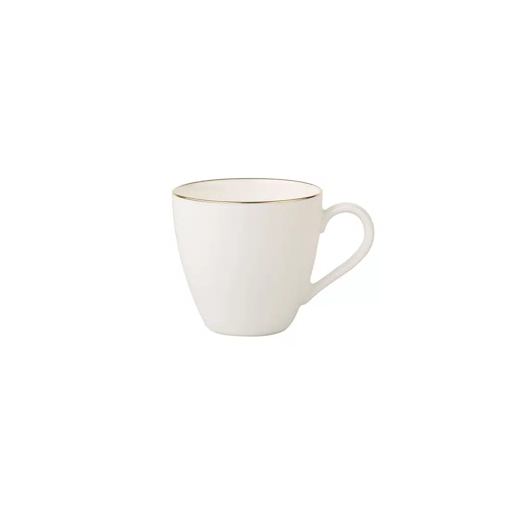 Villeroy & Boch Anmut espresso cup in white premium bone porcelain