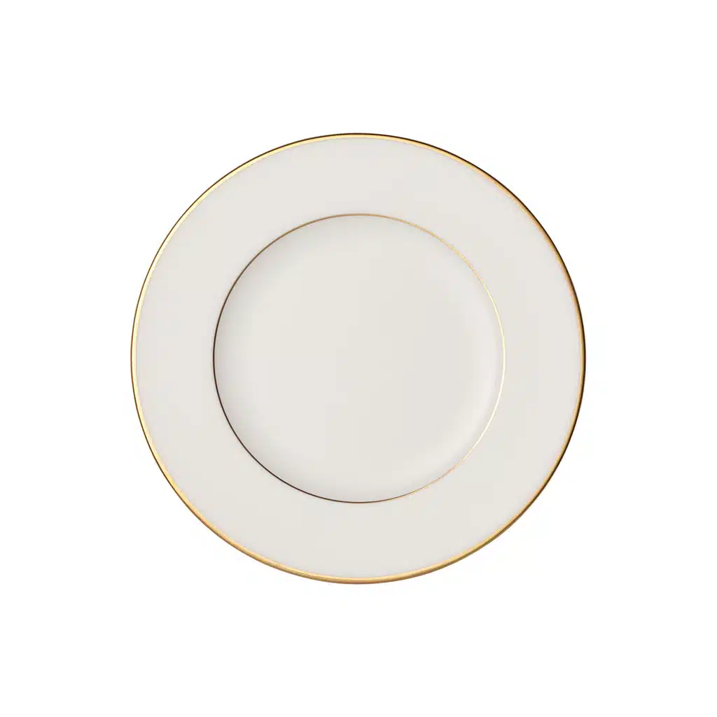 Villeroy & Boch Anmut Bread Plate white premium bone porcelain Ø16.4 cm — luxury tableware