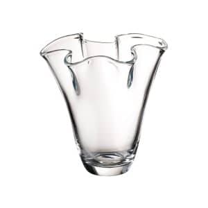 Villeroy & Boch Blossom Vase in clear crystal glass, 22.5 x 22.7 cm, round design