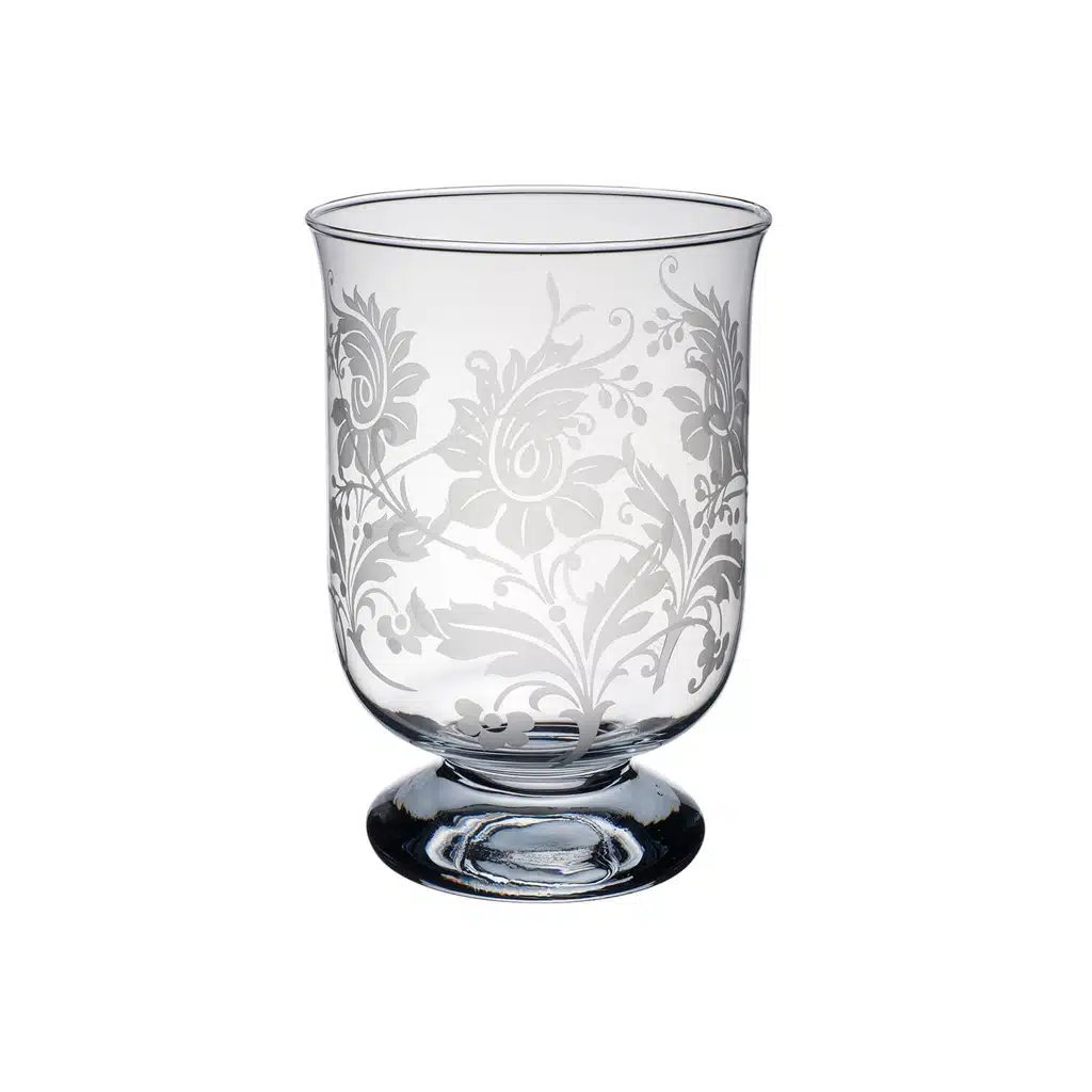 Villeroy & Boch Hurricane Ambient Glass Light 24cm – Luxury Porcelain Base with Floral Design