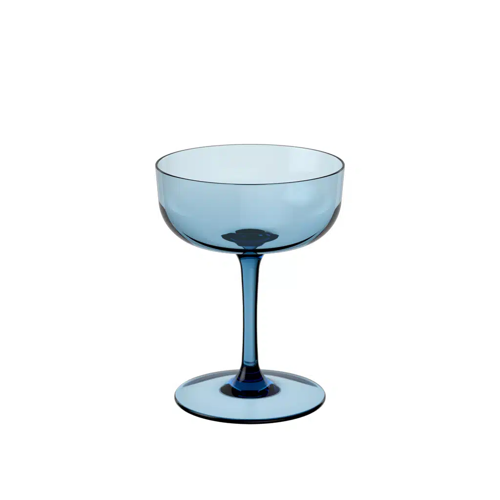like. by Villeroy & Boch Like Ice Champagne Bowl Set 2pcs Blue crystal glass 120 ml