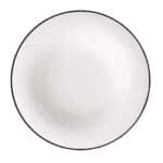 Black Lines Deep Plate 23 cm