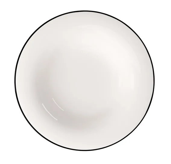 Black Lines Deep Plate 23 cm - Image 1