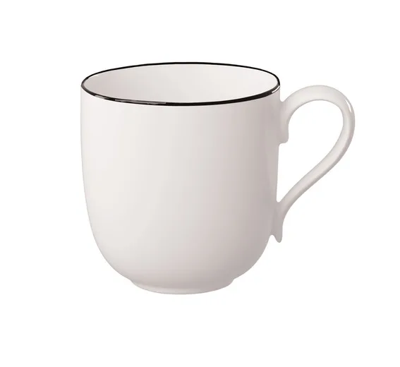 Black Lines Mug with Handle - Image 1