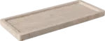 Villeroy & Boch Manufacture Travertine rectangular serving platter 25.5x10.5cm beige stone