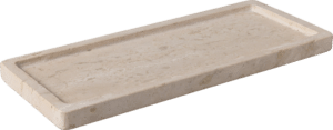 Villeroy & Boch Manufacture Travertine rectangular serving platter 25.5x10.5cm beige stone
