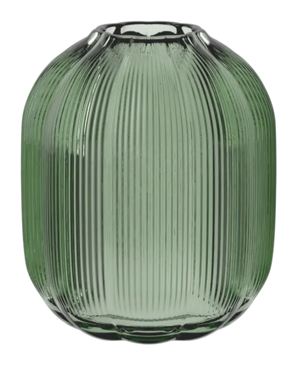 Villeroy & Boch Fleur green glass vase 16 x 19 cm