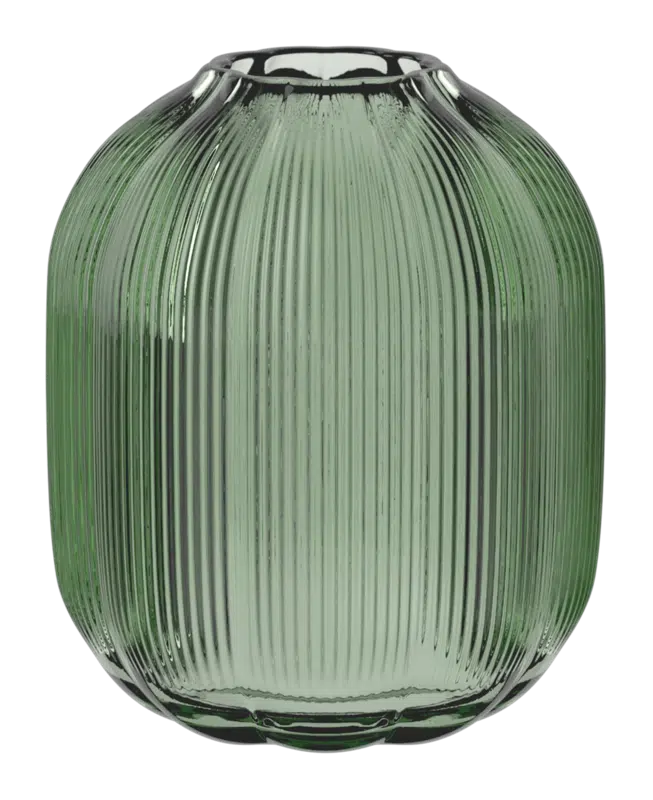 Villeroy & Boch Fleur green glass vase 16 x 19 cm
