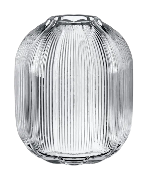 Villeroy & Boch Fleur clear glass vase 19cm large floral bouquet vase