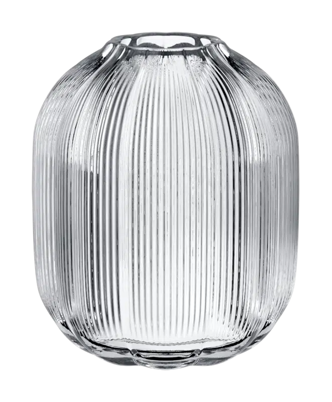 Villeroy & Boch Fleur clear glass vase 19cm large floral bouquet vase