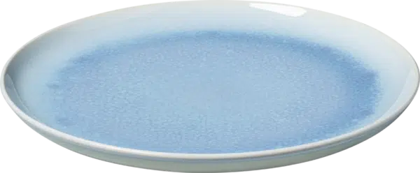 like by Villeroy and Boch Crafted Blueberry blue flat plate 26cm reactive glaze