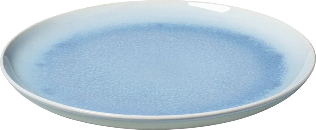 like by Villeroy and Boch Crafted Blueberry blue flat plate 26cm reactive glaze