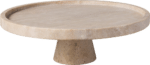 Ma. Travertine Footed serving platter