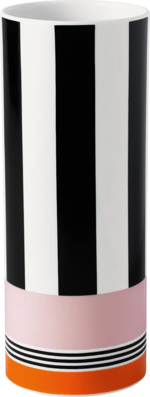 Villeroy & Boch Memphis black Premium Porcelain vase 23.5cm avant-garde design