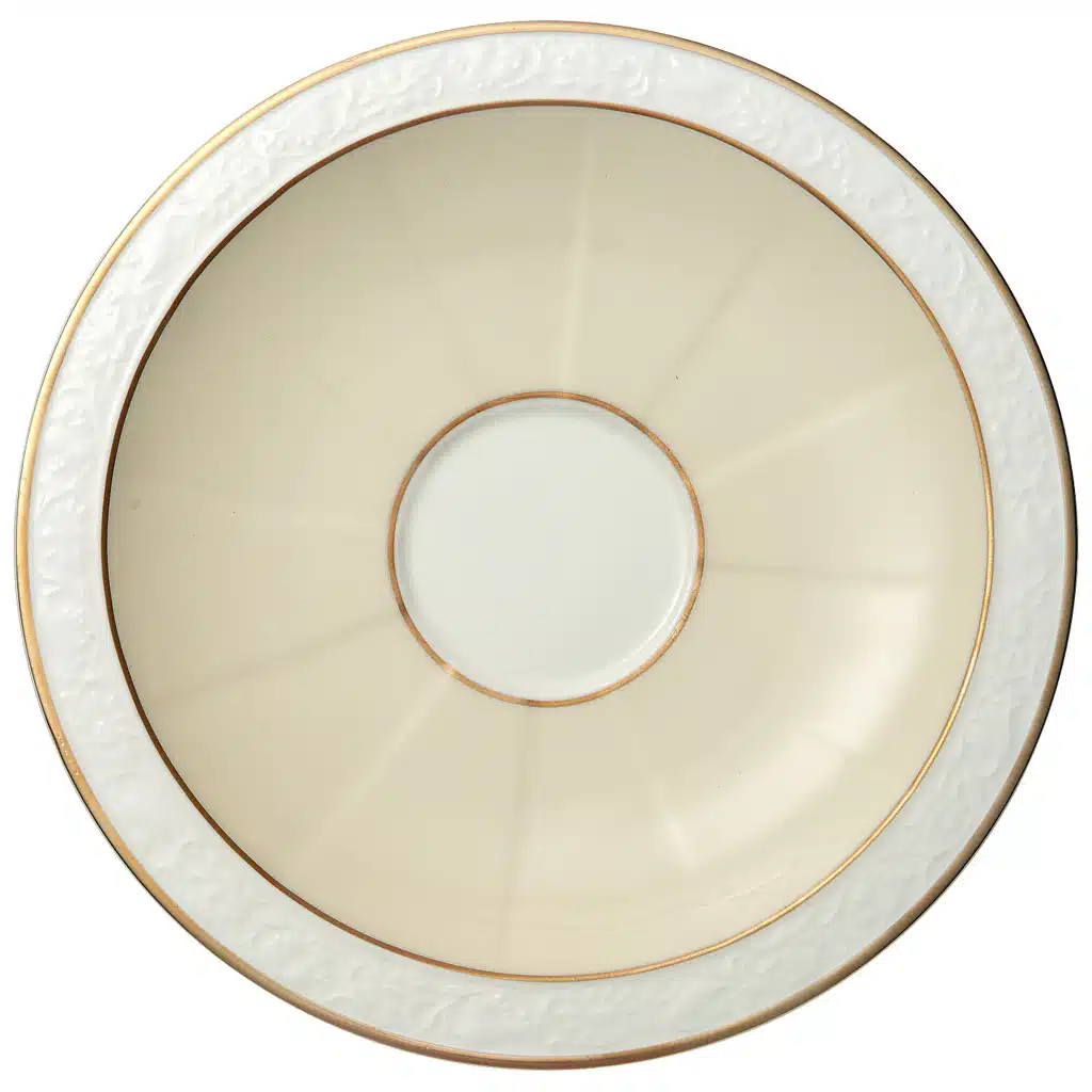 Villeroy & Boch Signature Ivoire beige coffee cup saucer 16cm bone porcelain
