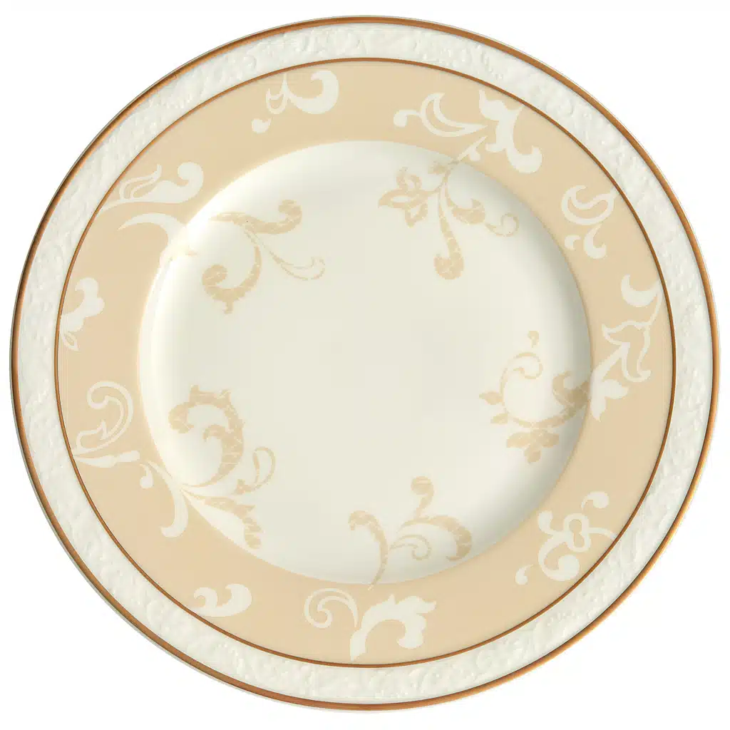 Villeroy & Boch Ivoire beige breakfast dessert plate 22.7cm bone porcelain