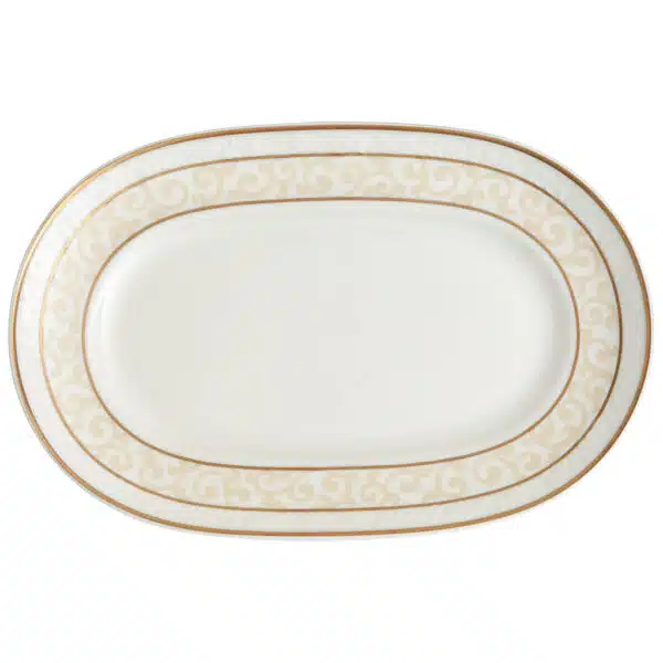 Villeroy & Boch Ivoire beige pickle dish saucer 22cm bone porcelain