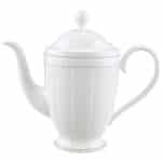 Villeroy & Boch Gray Pearl coffee pot - white premium bone porcelain