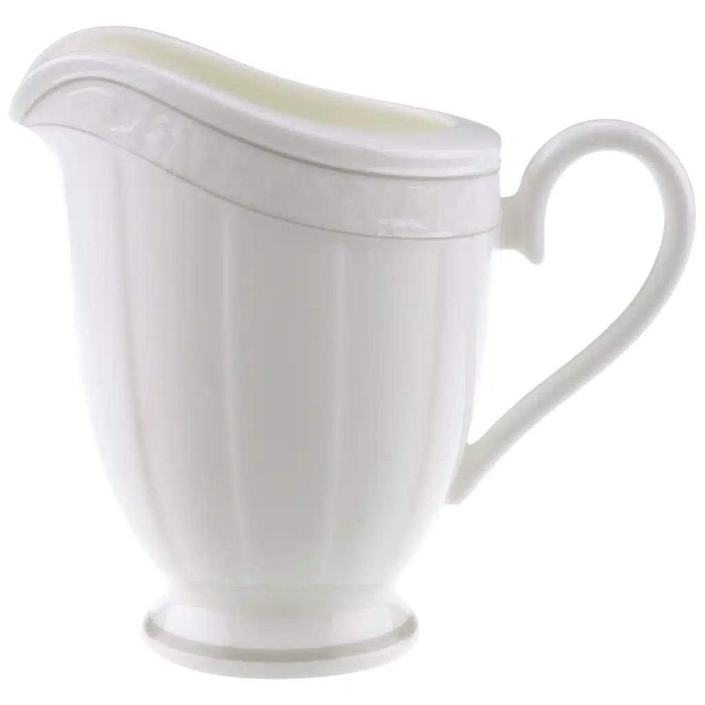 Villeroy & Boch Gray Pearl milk jug - white premium bone porcelain