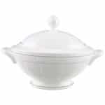 Villeroy & Boch Gray Pearl Round Soup Tureen 2.8L White Premium Bone Porcelain luxury tableware